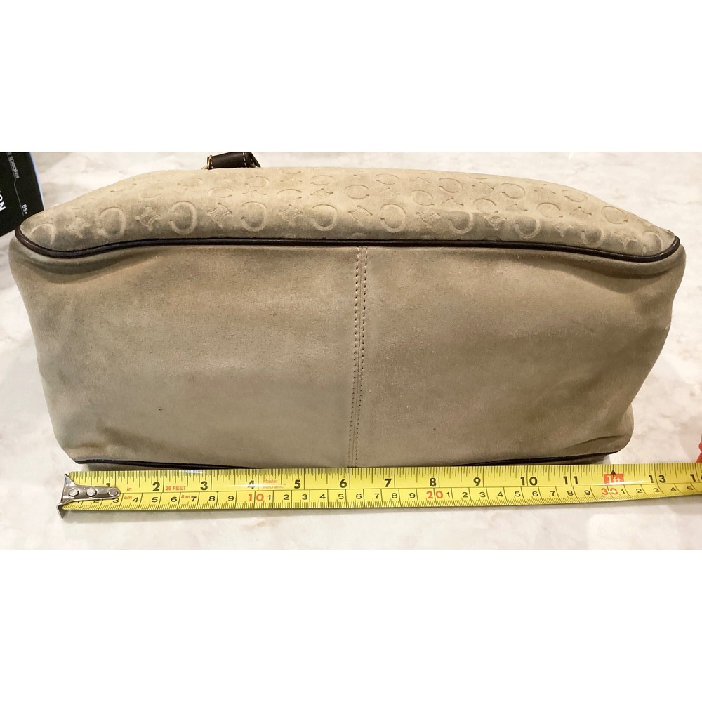 Celine Macadam Logo Print Boston Satchel Top Handle Bag Designer Purse - Picture 11 of 16